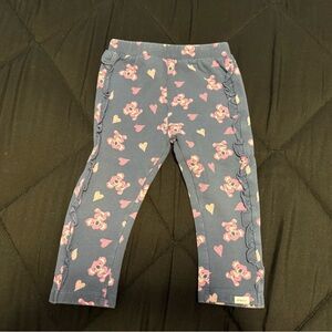 Charming Character Print Leggings - Blue and Pink